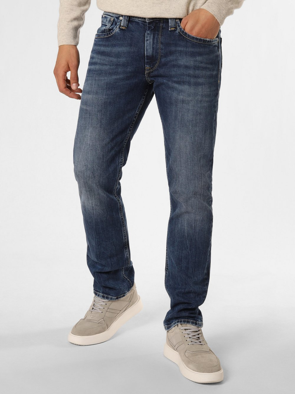 Pepe Jeans Jeansy Mężczyźni Regular Fit Bawełna niebieski, 36-34