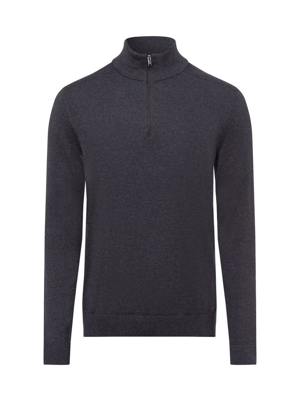 Selected Męski sweter z dzianiny - SLHBerg Mężczyźni Bawełna szary, S