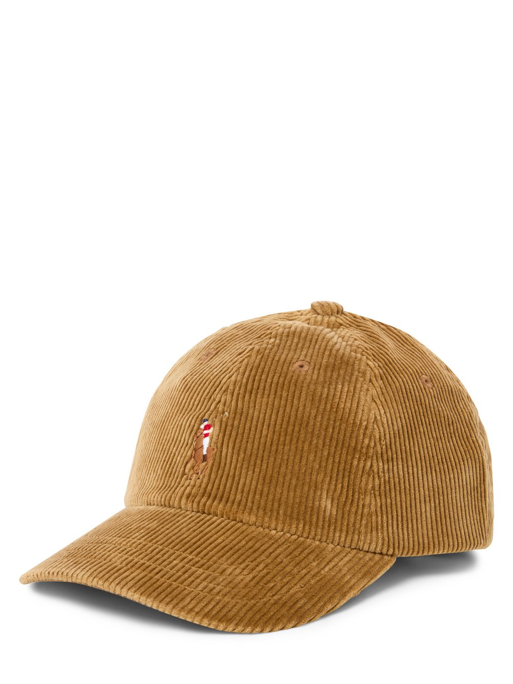 Polo Ralph Lauren Męska czapka z daszkiem Mężczyźni Sztruks brązowy, ONE SIZE
