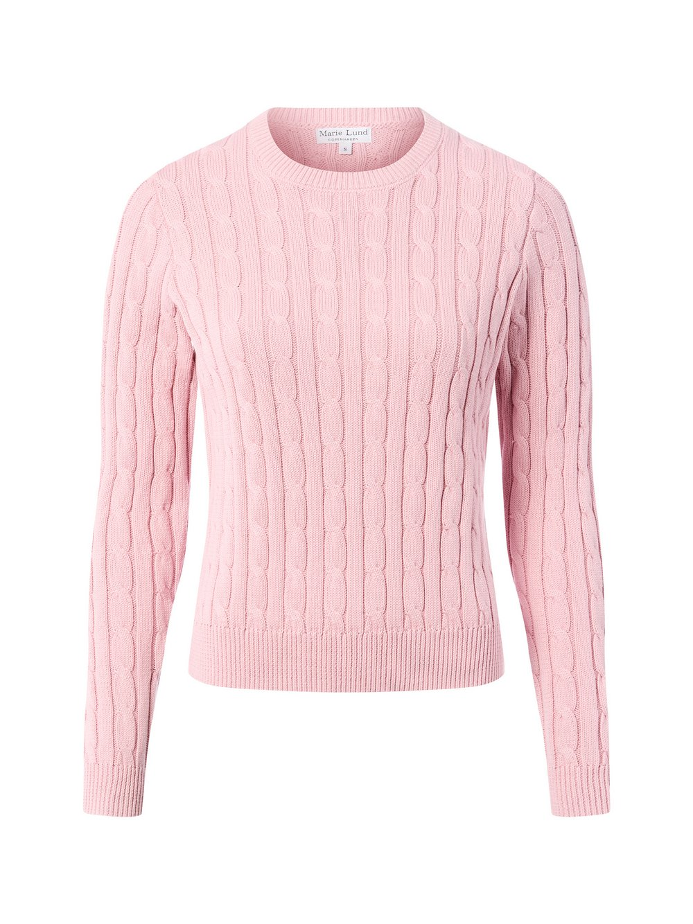 Marie Lund Damski sweter bawełniany Kobiety Bawełna różowy, XXL