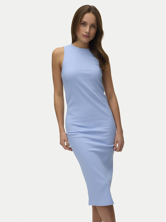 Vero Moda Sukienka letnia Lavender 10230437 Błękitny Slim Fit