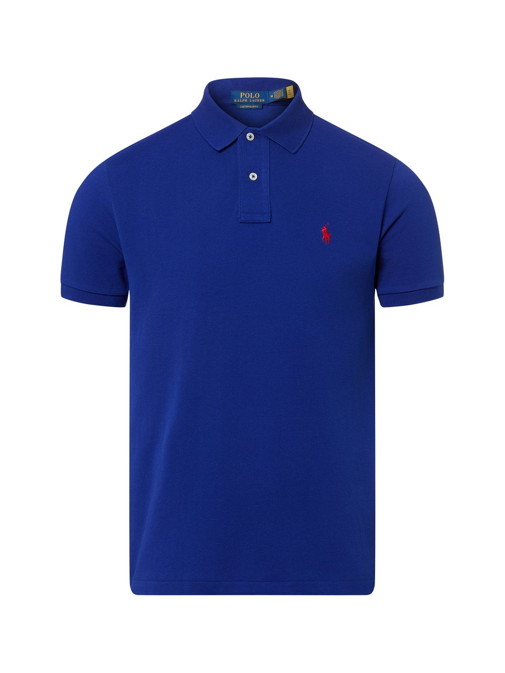 Polo Ralph Lauren Męska koszulka polo - Custom Slim Fit Mężczyźni Bawełna niebieski, XL