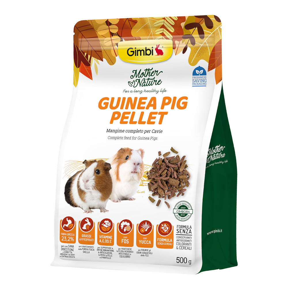 Gimbi Mother Nature Guinea Pig Pellet, karma dla świnek morskich - 500 g
