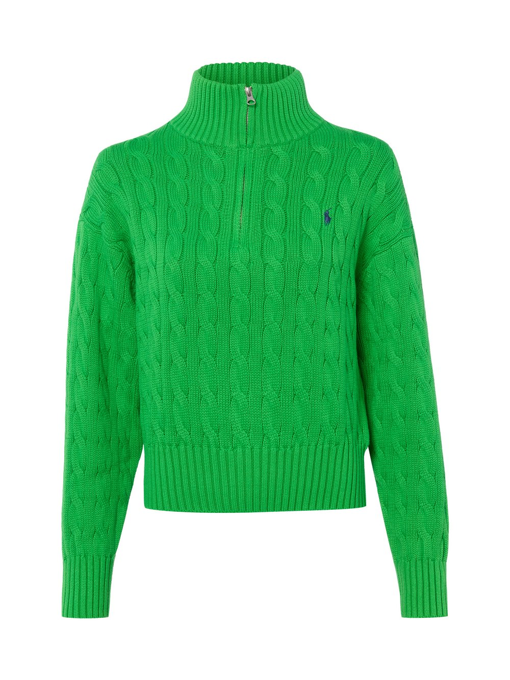 Polo Ralph Lauren Sweter damski z dzianiny Kobiety Bawełna zielony, L