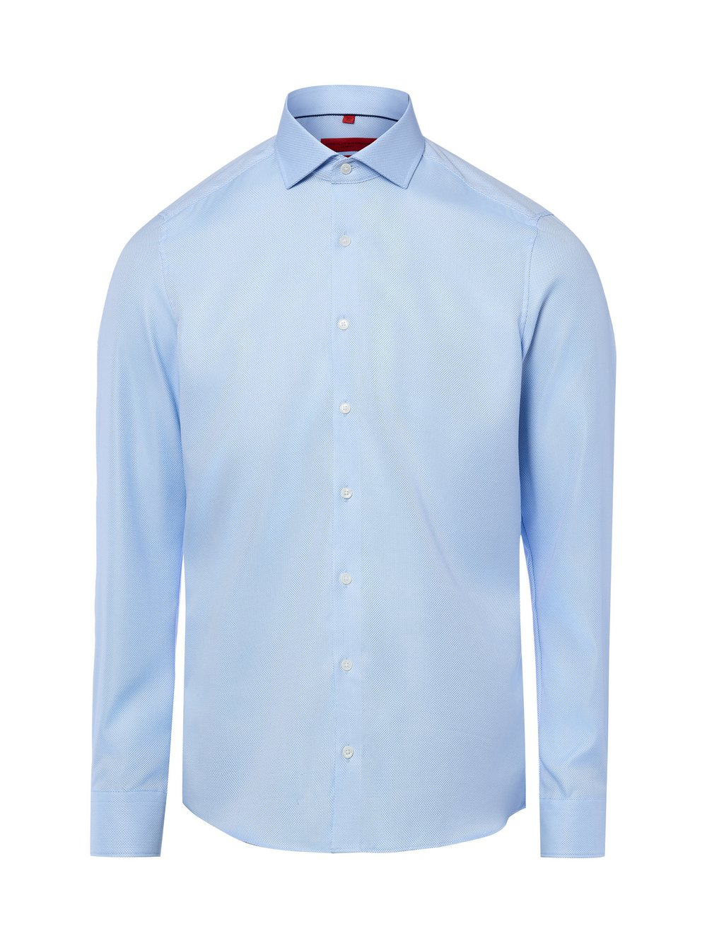 Finshley & Harding Męska koszula biznesowa - non-iron Mężczyźni Slim Fit Bawełna niebieski, 37