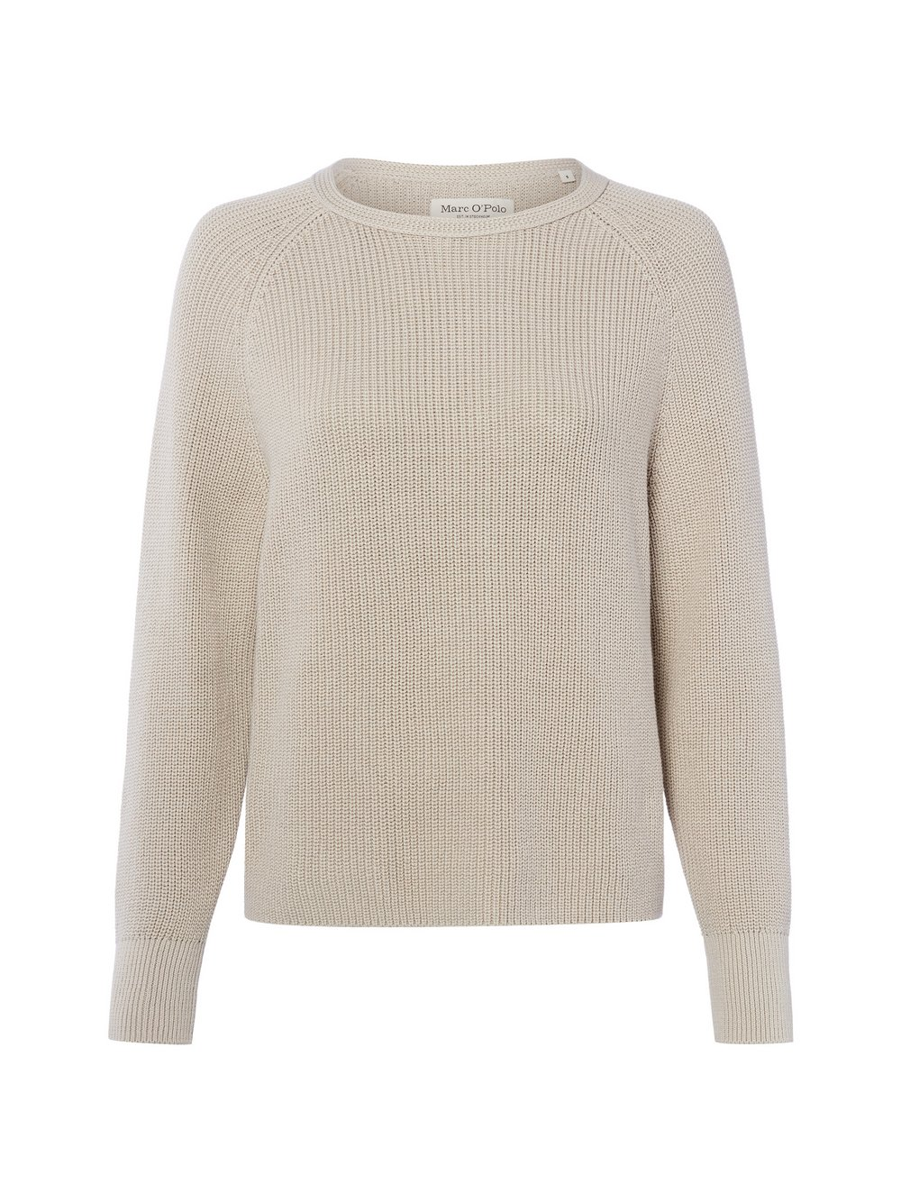 Marc O'Polo Sweter damski z dzianiny Kobiety Bawełna szary, XXL