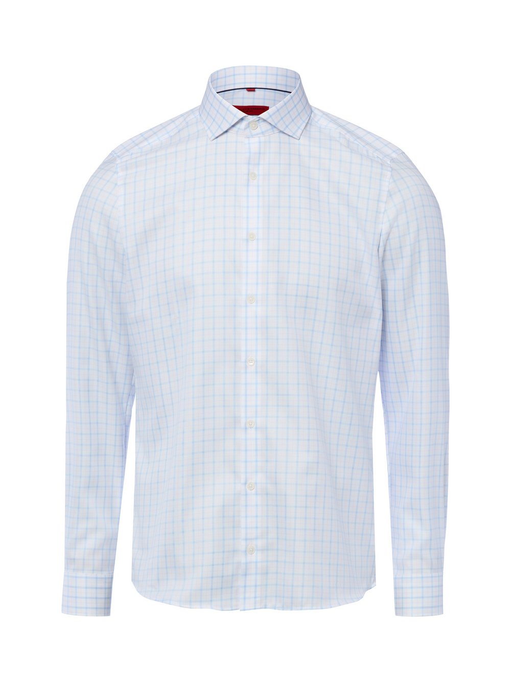 Finshley & Harding Męska koszula biznesowa - non-iron Mężczyźni Slim Fit Bawełna niebieski|biały|różowy, 44