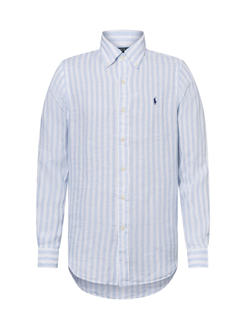 Polo Ralph Lauren Męska koszula lniana na co dzień Mężczyźni Modern Fit len niebieski, XL