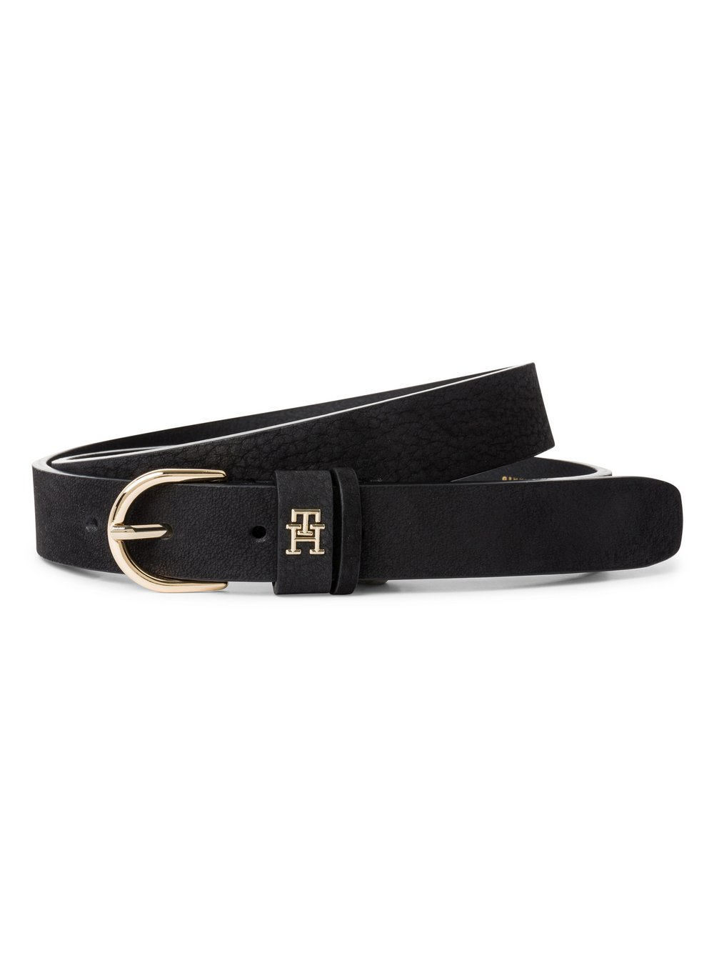 Tommy Hilfiger Pasek damski Kobiety skóra czarny jednolity, 95