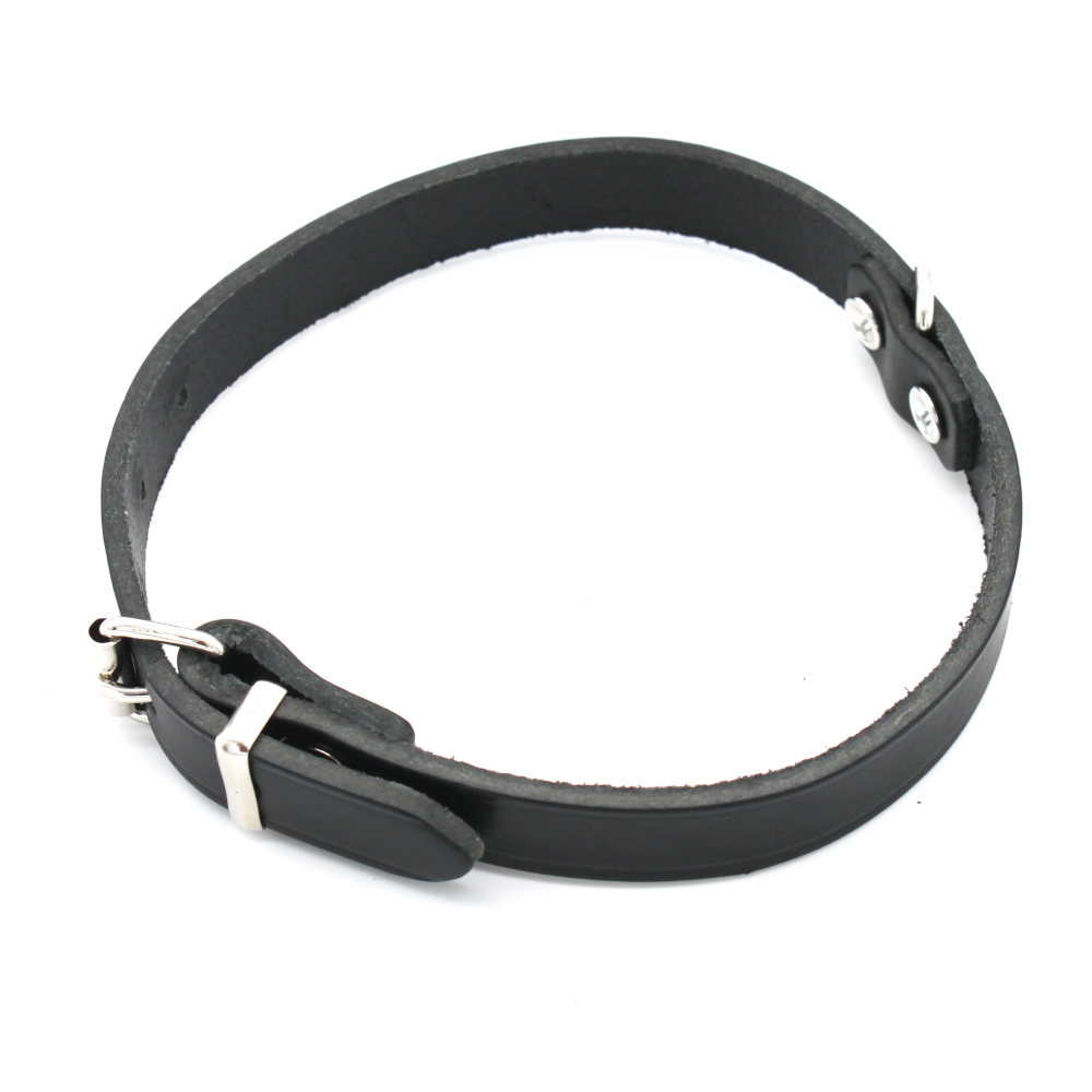 Heim obroża nitowana Soft, czarna - Rozmiar 50: 36 - 44 cm obwód szyi, 20 mm szerokość