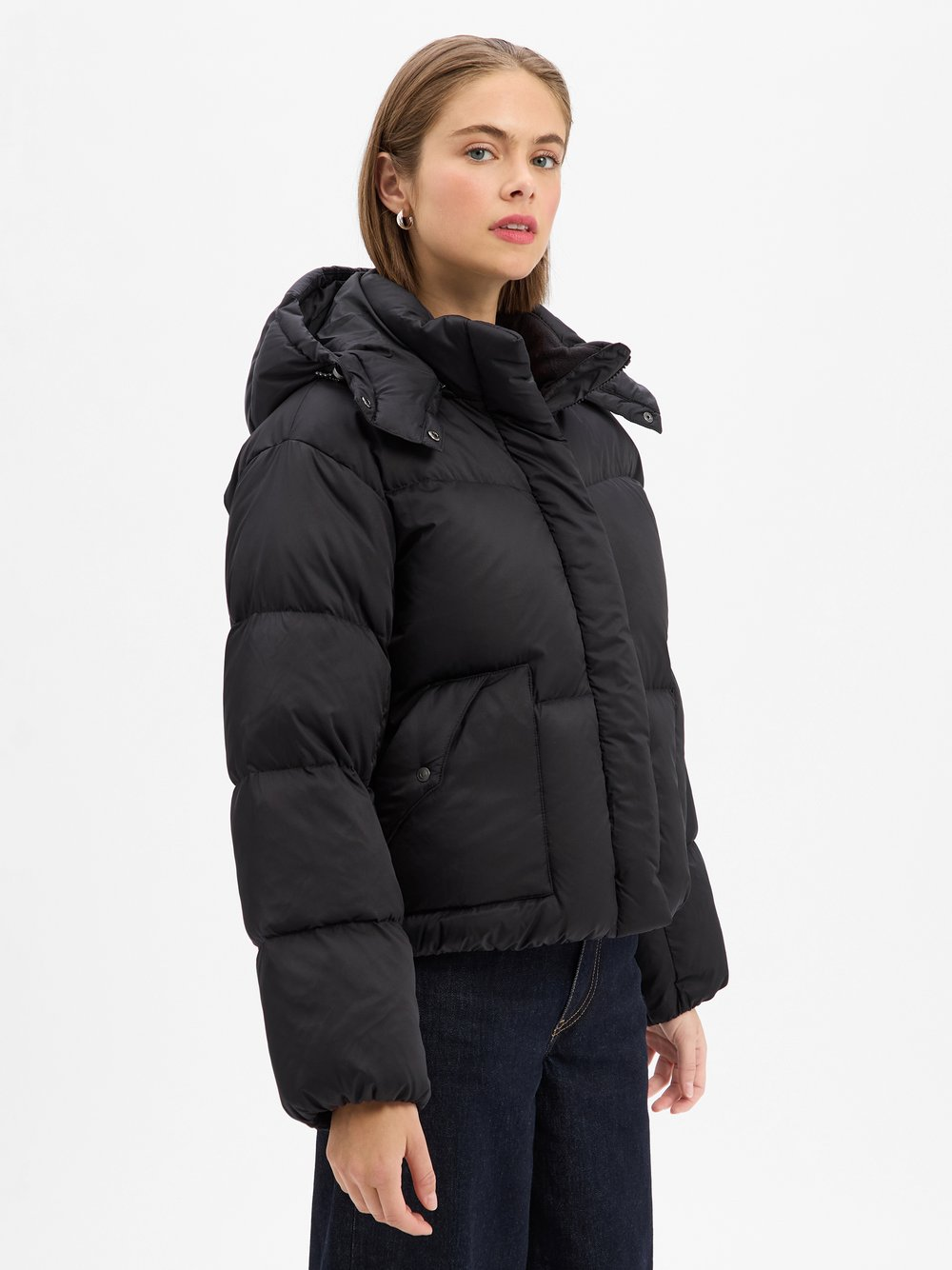 Levi's Damska dżinsowa kurtka puchowa Kobiety czarny, M