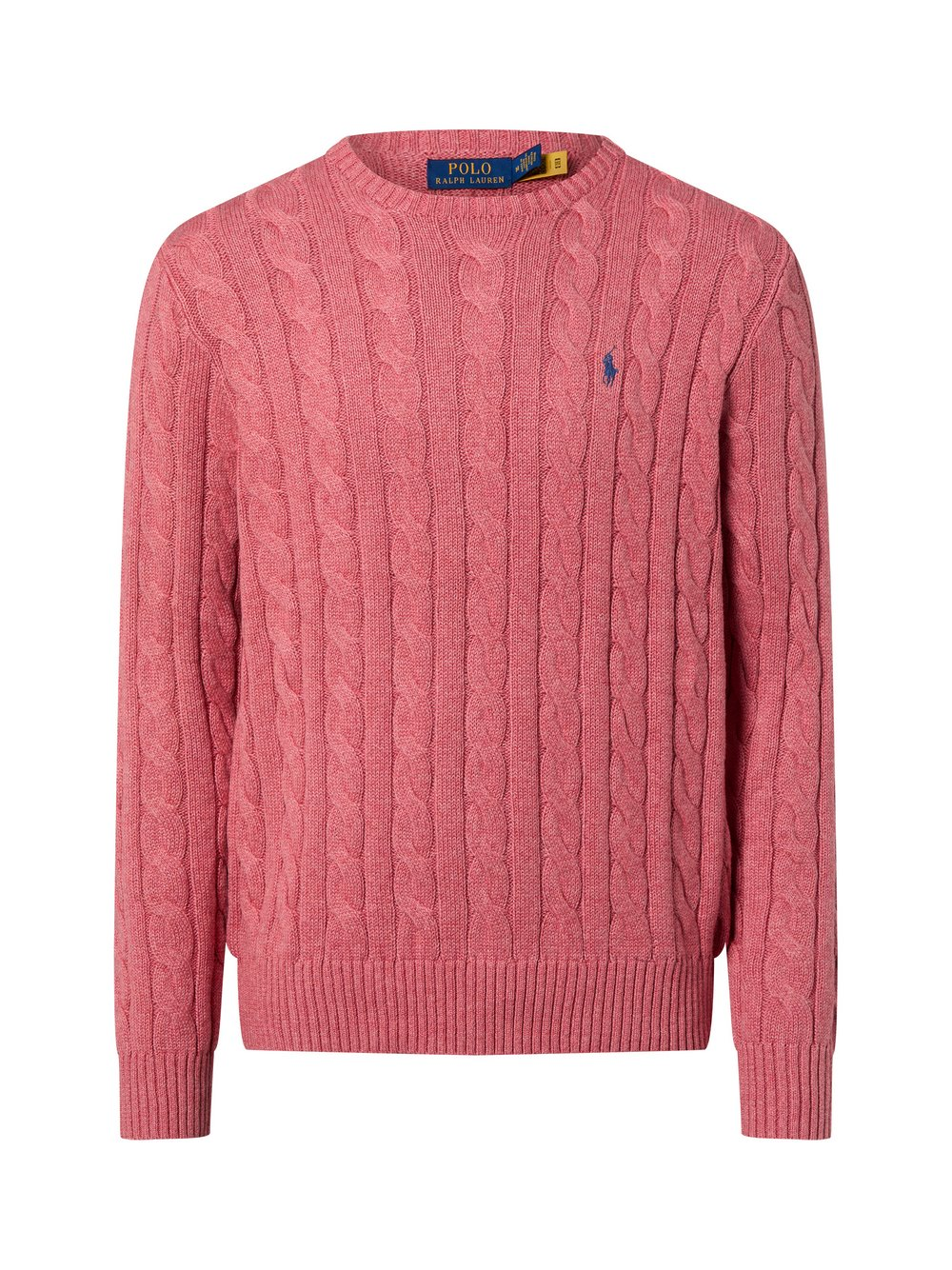Polo Ralph Lauren Męski sweter z dzianiny Mężczyźni Bawełna czerwony|różowy, XXL
