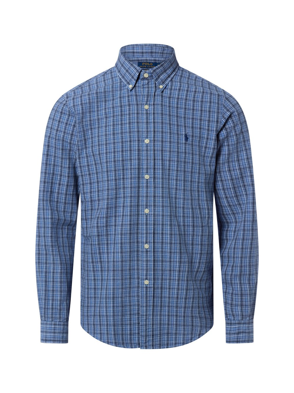 Polo Ralph Lauren Męska koszula casualowa - Custom Fit Mężczyźni Modern Fit Bawełna niebieski, XXL