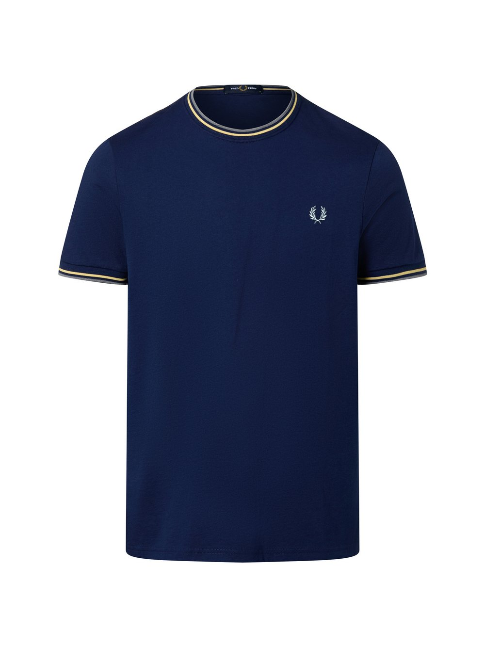 Fred Perry Koszulka męska Mężczyźni Bawełna niebieski, XL