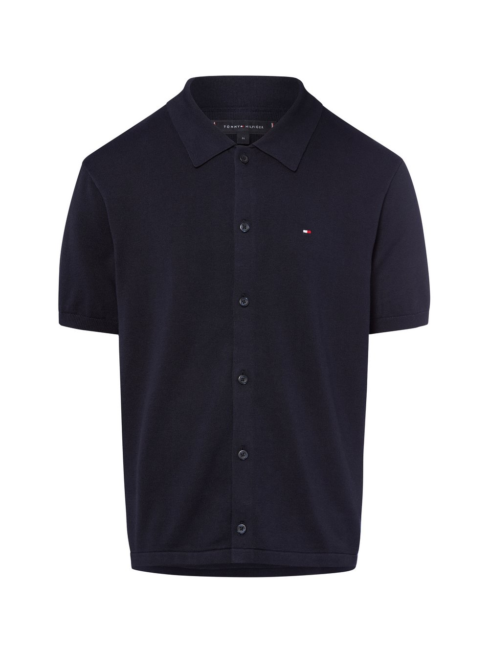 Tommy Hilfiger Męska koszula z dzianiny Mężczyźni Bawełna niebieski, L