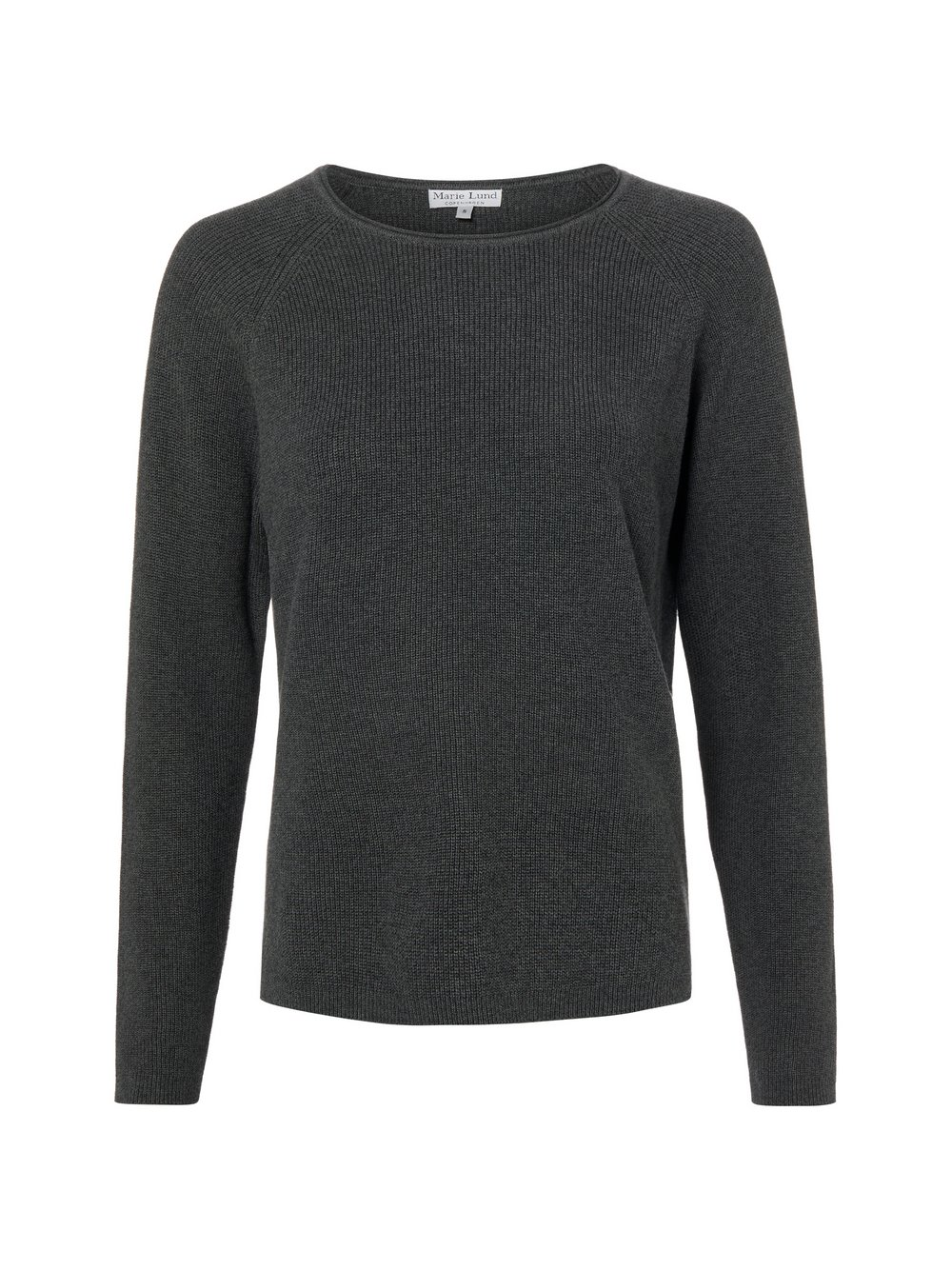 Marie Lund Sweter damski z dzianiny Kobiety Bawełna szary, XL