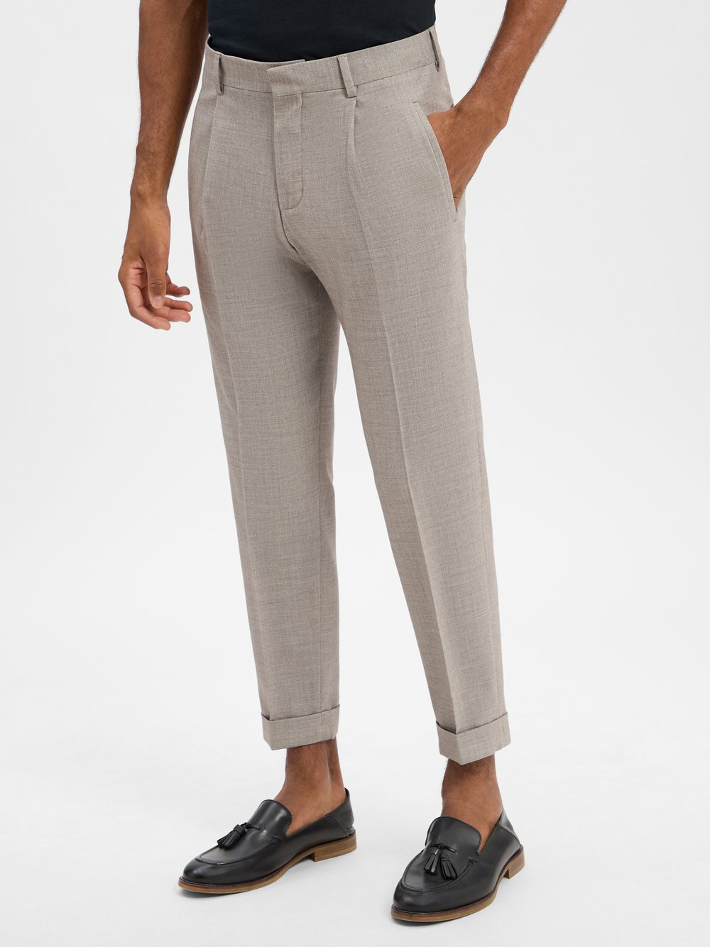 Strellson Spodnie - Luis Mężczyźni Comfort Fit beżowy, 52