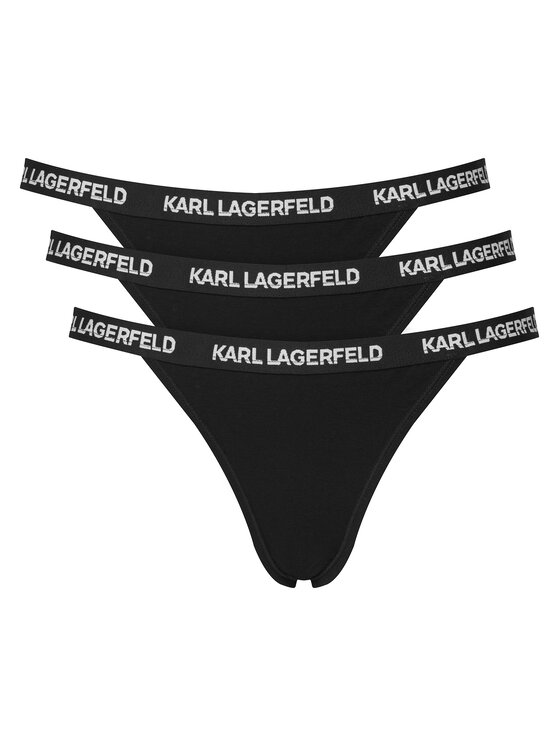 KARL LAGERFELD Komplet fig brazylijskich B1W47032 Czarny