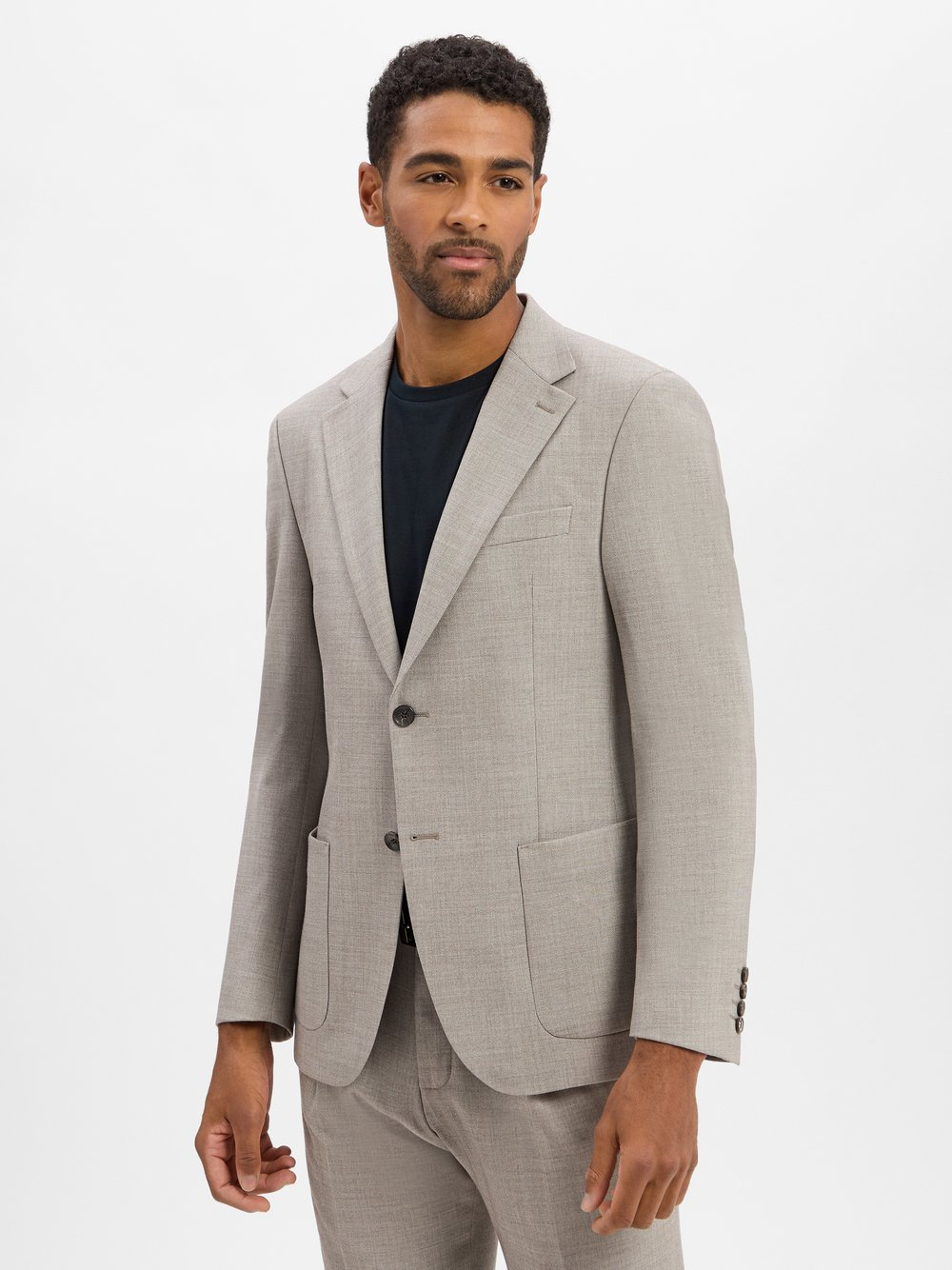Strellson Męska kurtka modułowa - Arndt Mężczyźni Slim Fit beżowy, 98