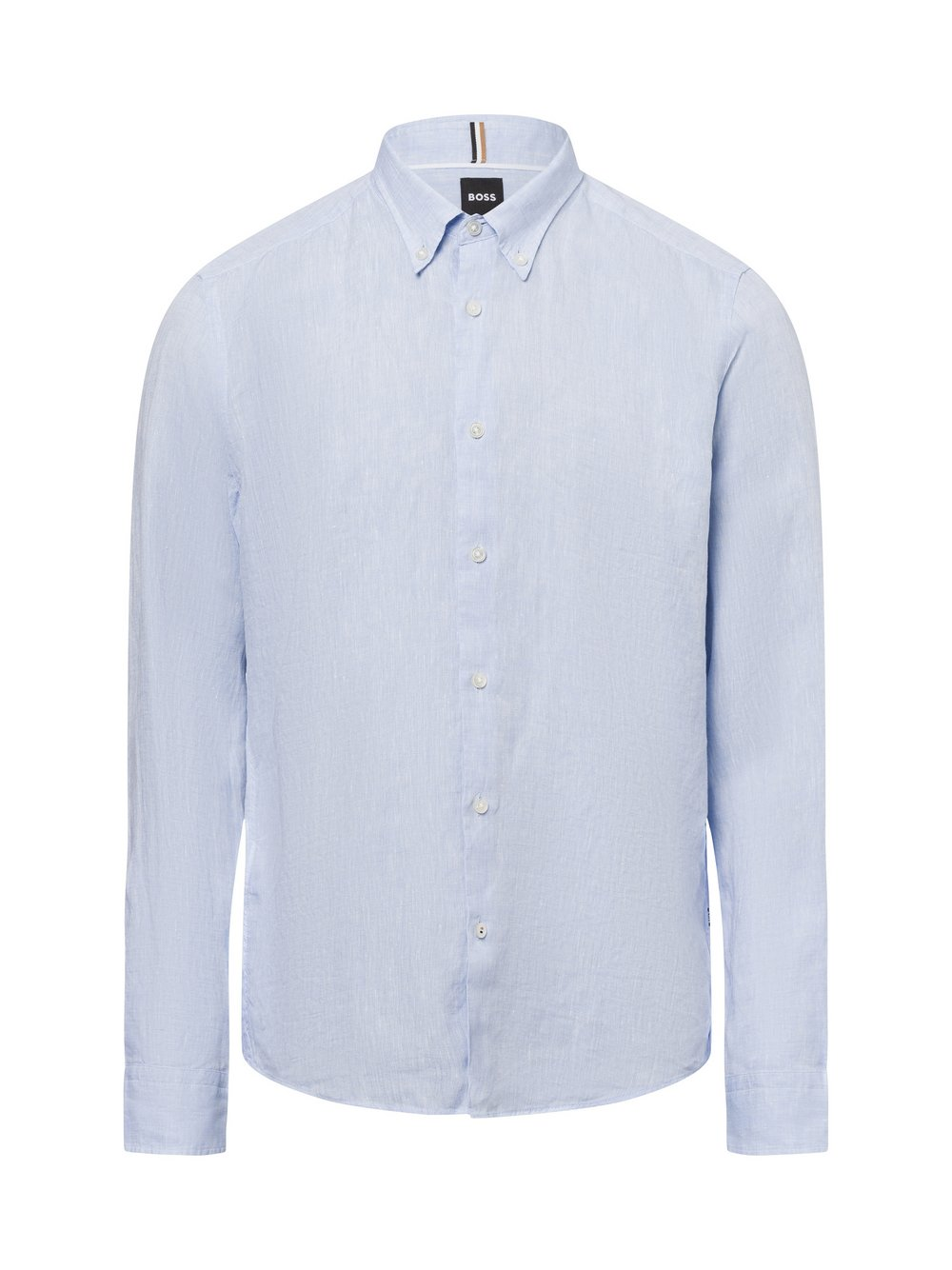 BOSS Męska koszula casual z zawartością lnu - C-LIAM-S-BD-C1-243 Mężczyźni Regular Fit len niebieski, XL