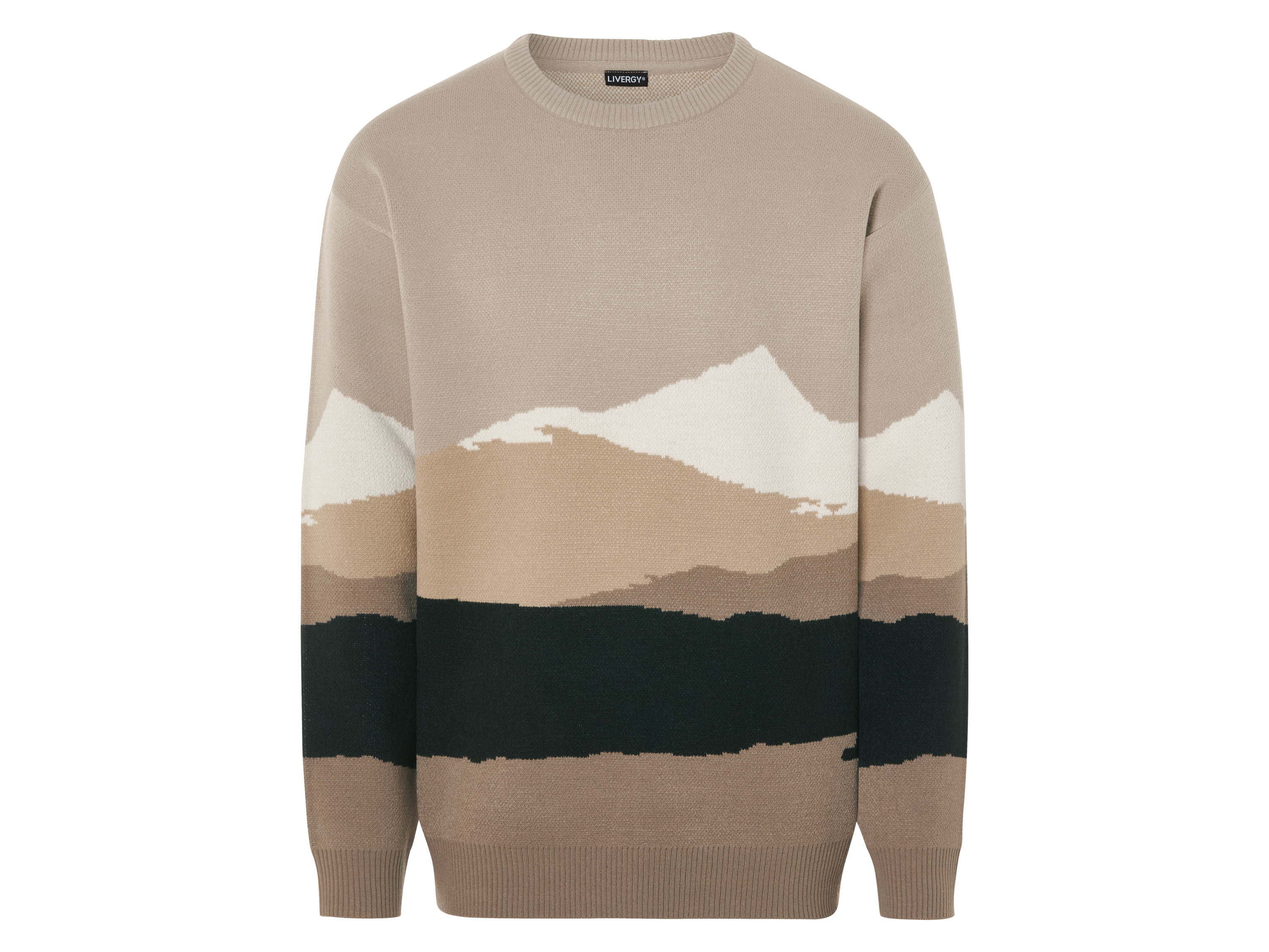 LIVERGY® Sweter męski, luźny krój (XL(56/58), Beżowy)