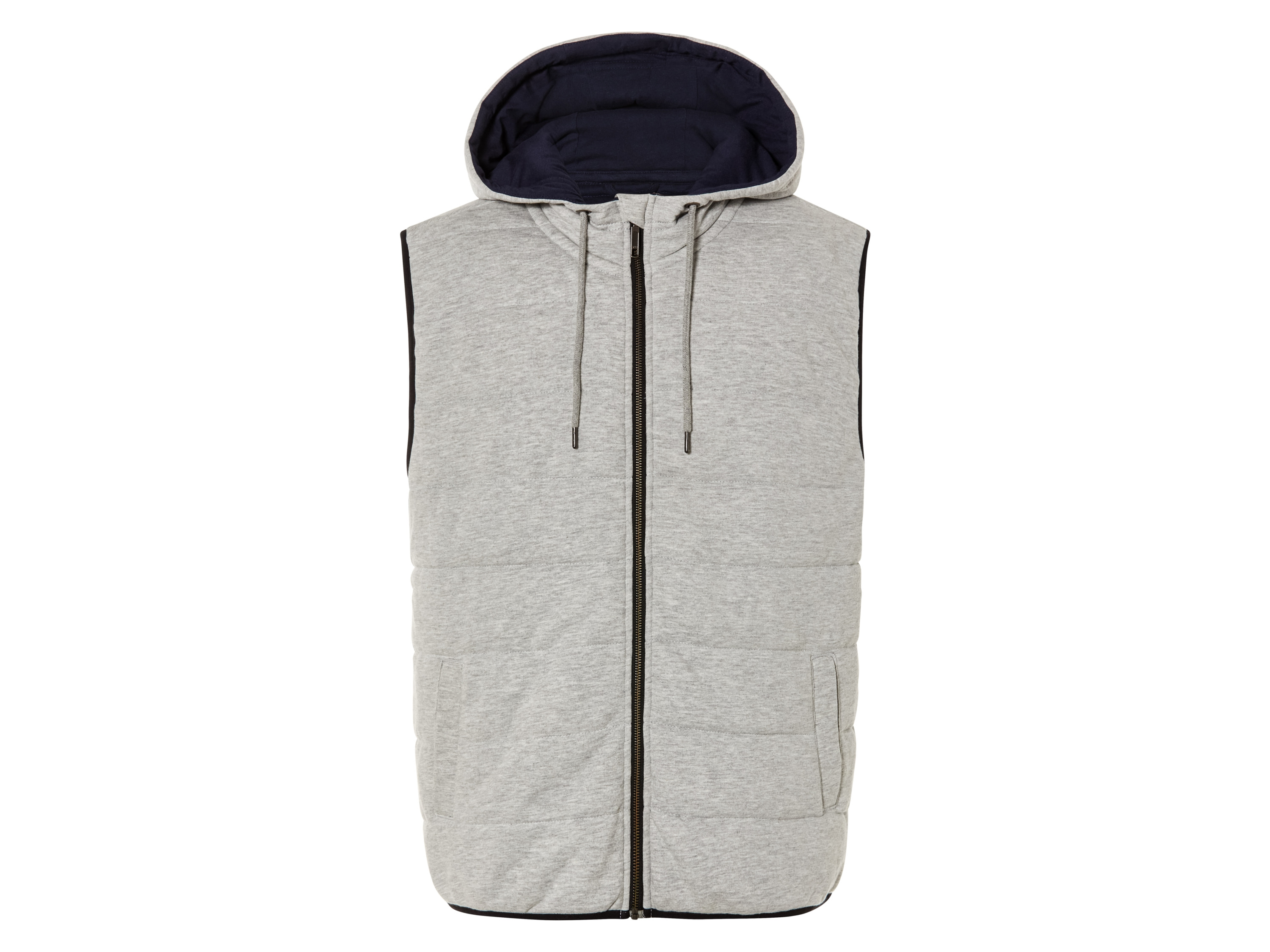 LIVERGY® Kamizelka męska pikowana z bawełną (XL(56/58), Szary)