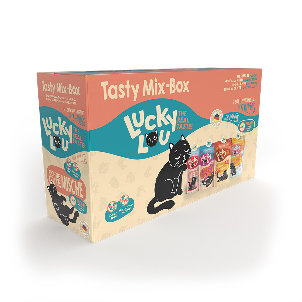 Pakiet mieszany Lucky Lou Adult, 12 x 125 g - Tasty Mix