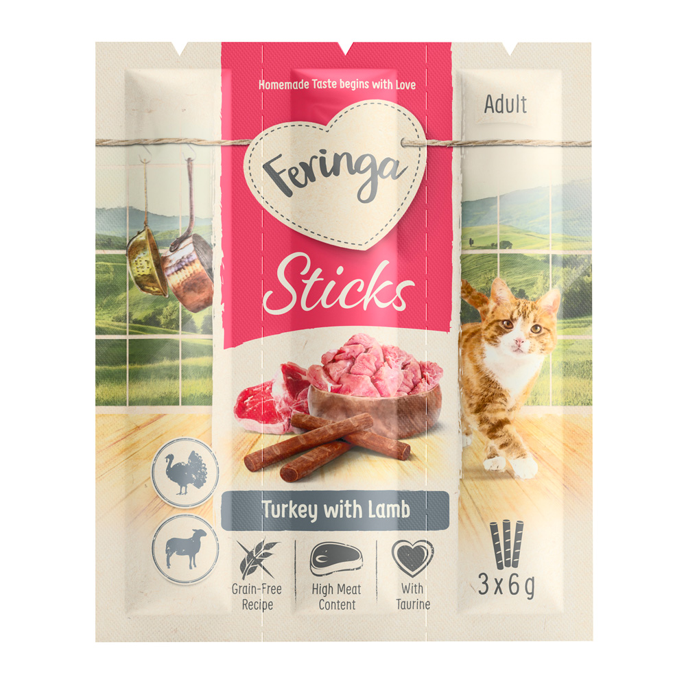 Feringa Sticks, indyk i jagnięcina - 3 x 6 g miniaturka