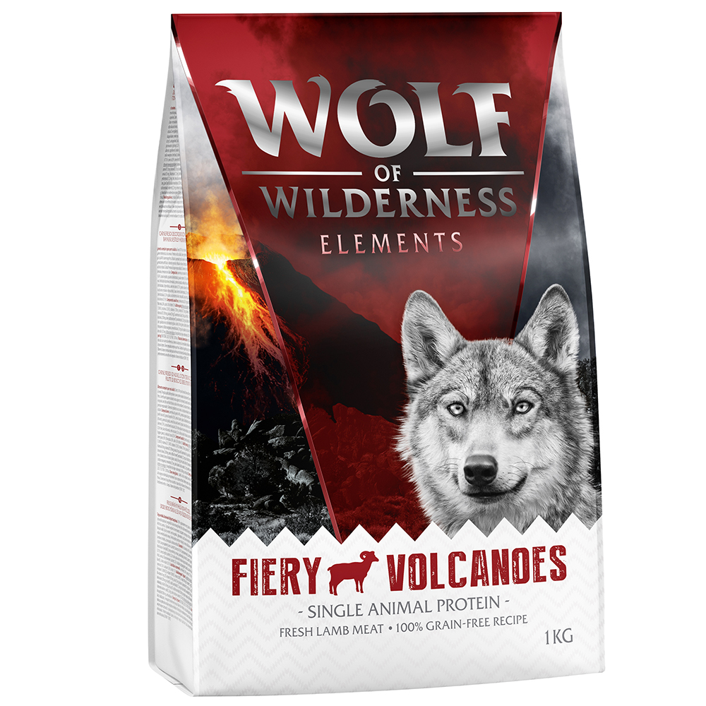 Wolf of Wilderness Monoprotein Sensitive „Fiery Volcanoes”, jagnięcina - bez zbóż - 1 kg