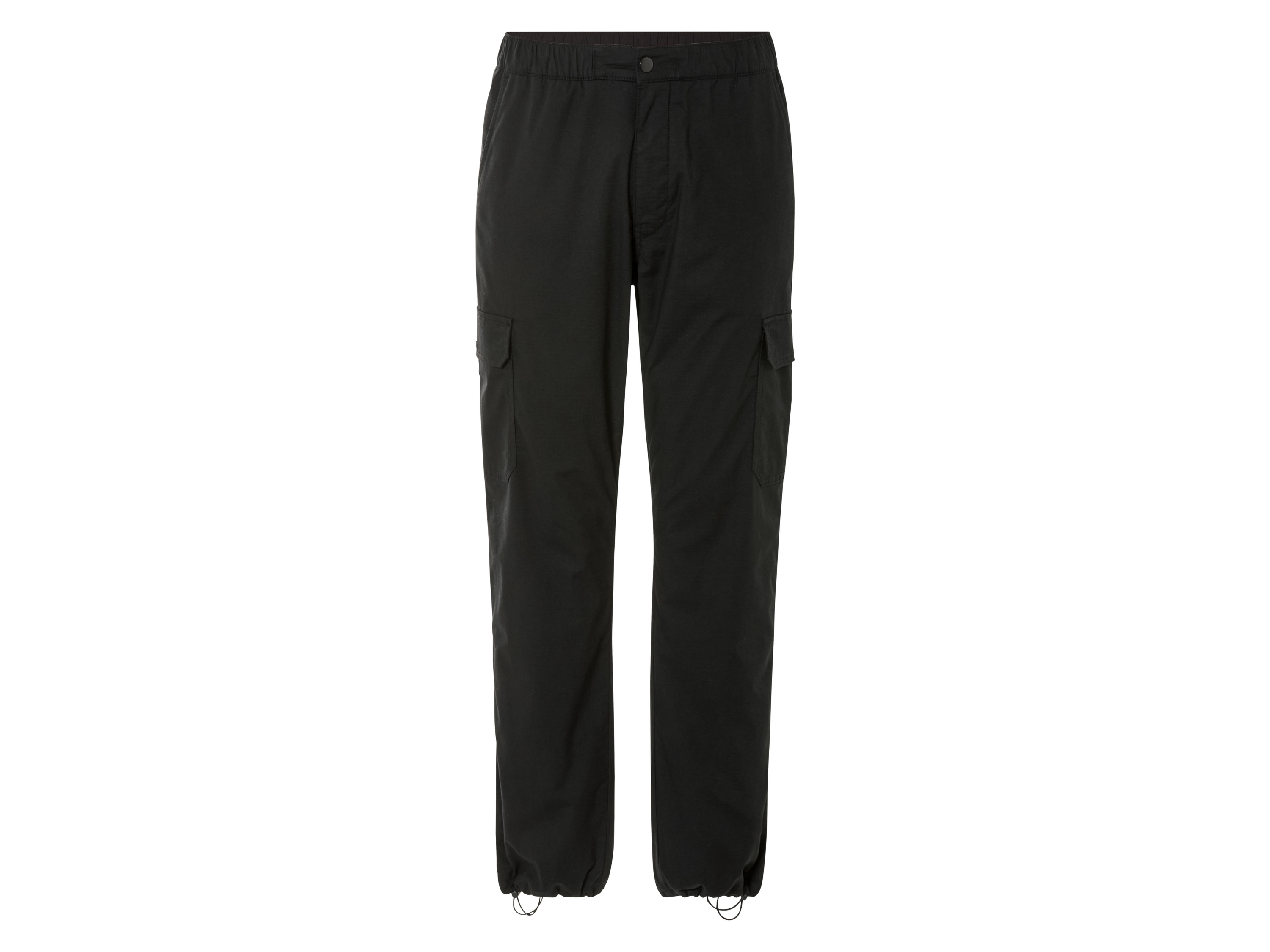 LIVERGY® Spodnie cargo męskie z polarem (Czarny, XL(56/58))
