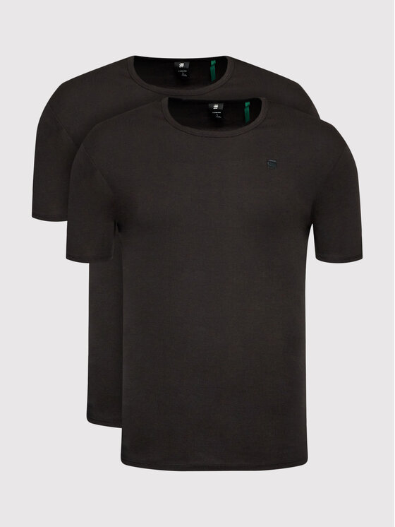 G-Star Raw Komplet t-shirtów Base D07205-124-990 Czarny Slim Fit