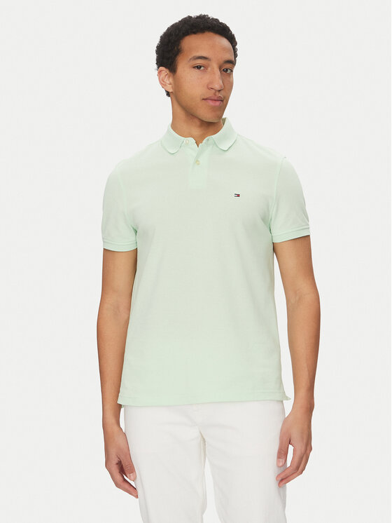 Tommy Hilfiger Polo 1985 MW0MW17770 Zielony Regular Fit