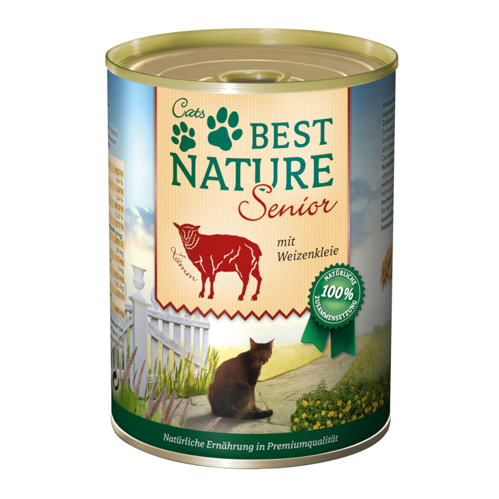 Best Nature Cat Senior, 6 x 400 g - Jagnięcina
