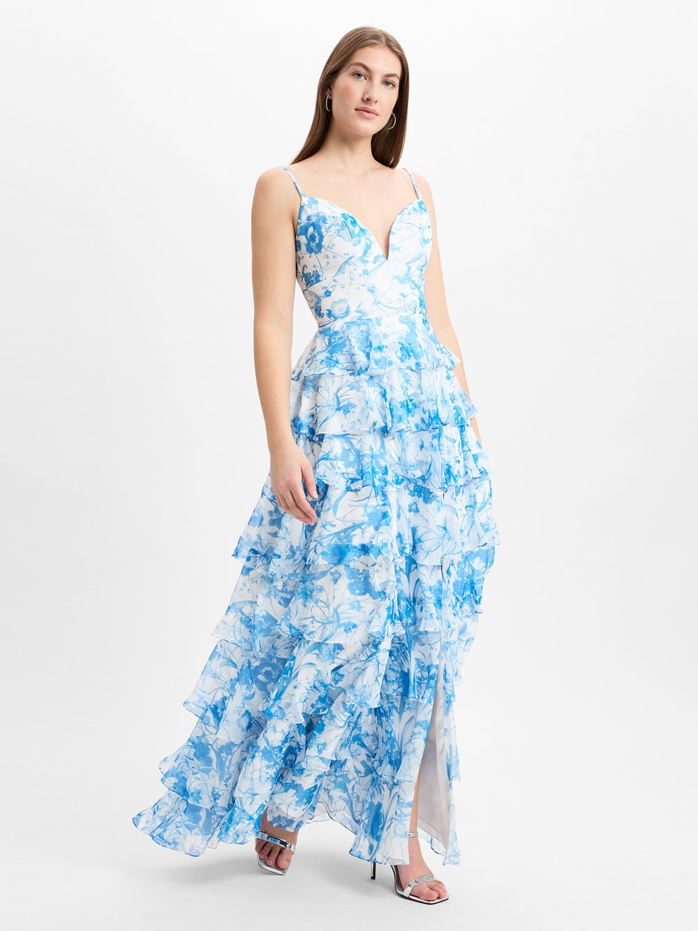 Luxuar Fashion Damska sukienka wieczorowa Kobiety niebieski, 38