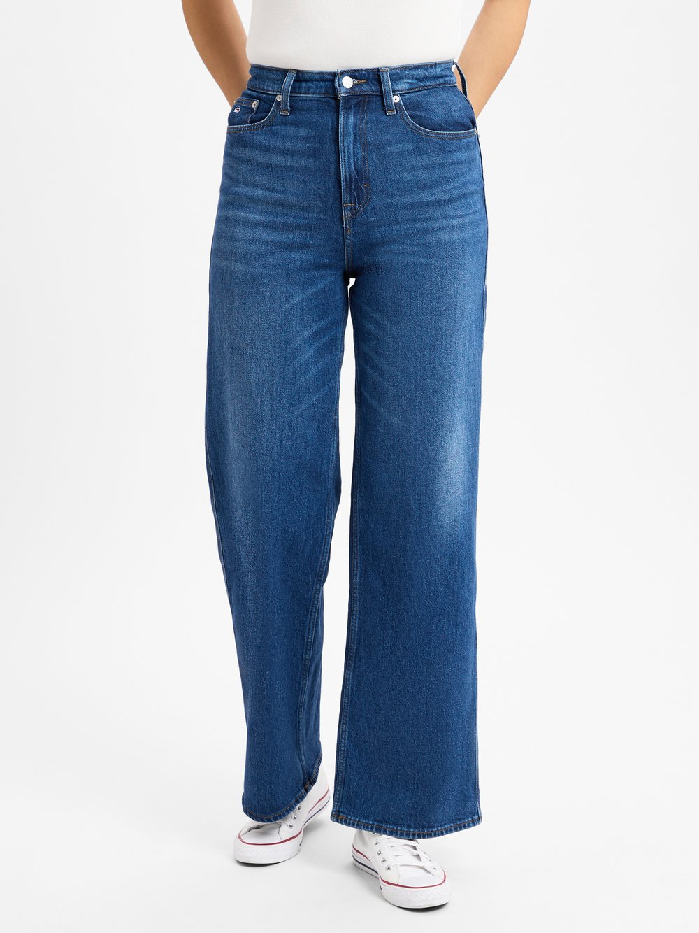 Tommy Jeans Dżinsy - Claire High Wide Kobiety Bawełna niebieski, 27-32
