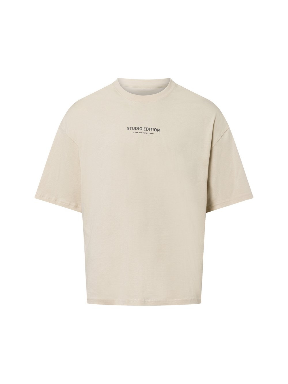 Alpha Industries Koszulka męska - Studio Edition BP Mężczyźni Bawełna beżowy, XXL