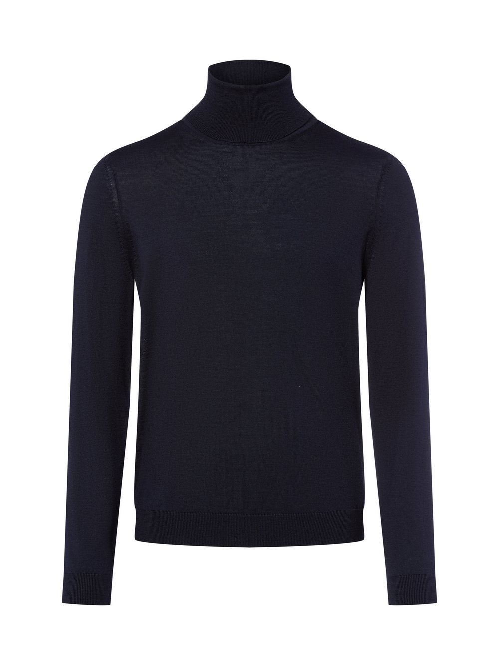 BOSS Sweter męski Mężczyźni wełna ze strzyży niebieski, S