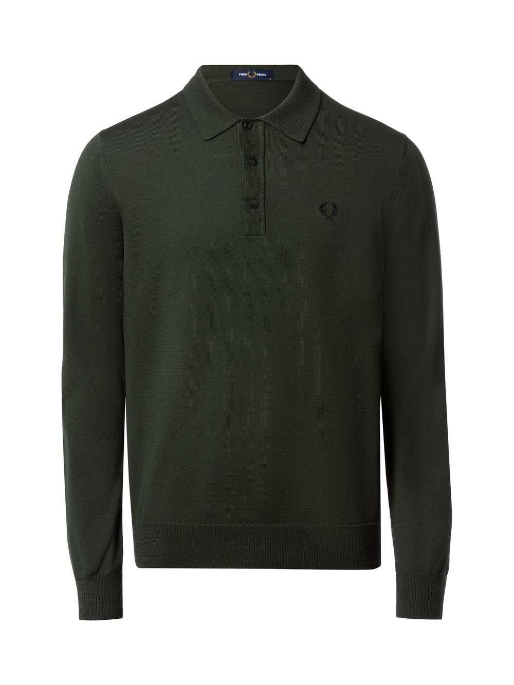 Fred Perry Sweter męski Mężczyźni Wełna zielony, S
