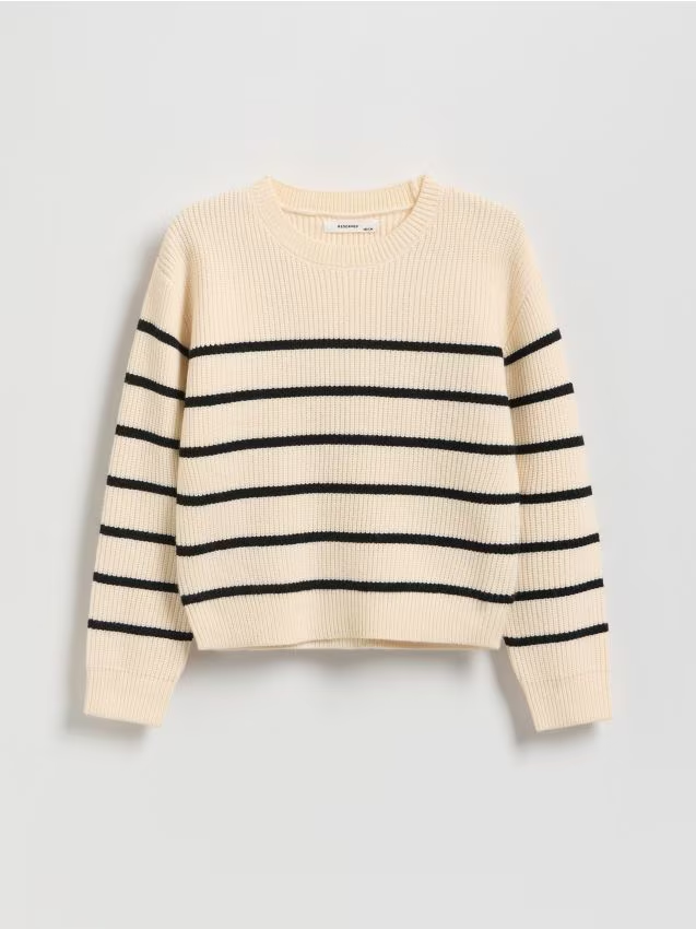 Reserved - Sweter z dodatkiem wiskozy - wielobarwny