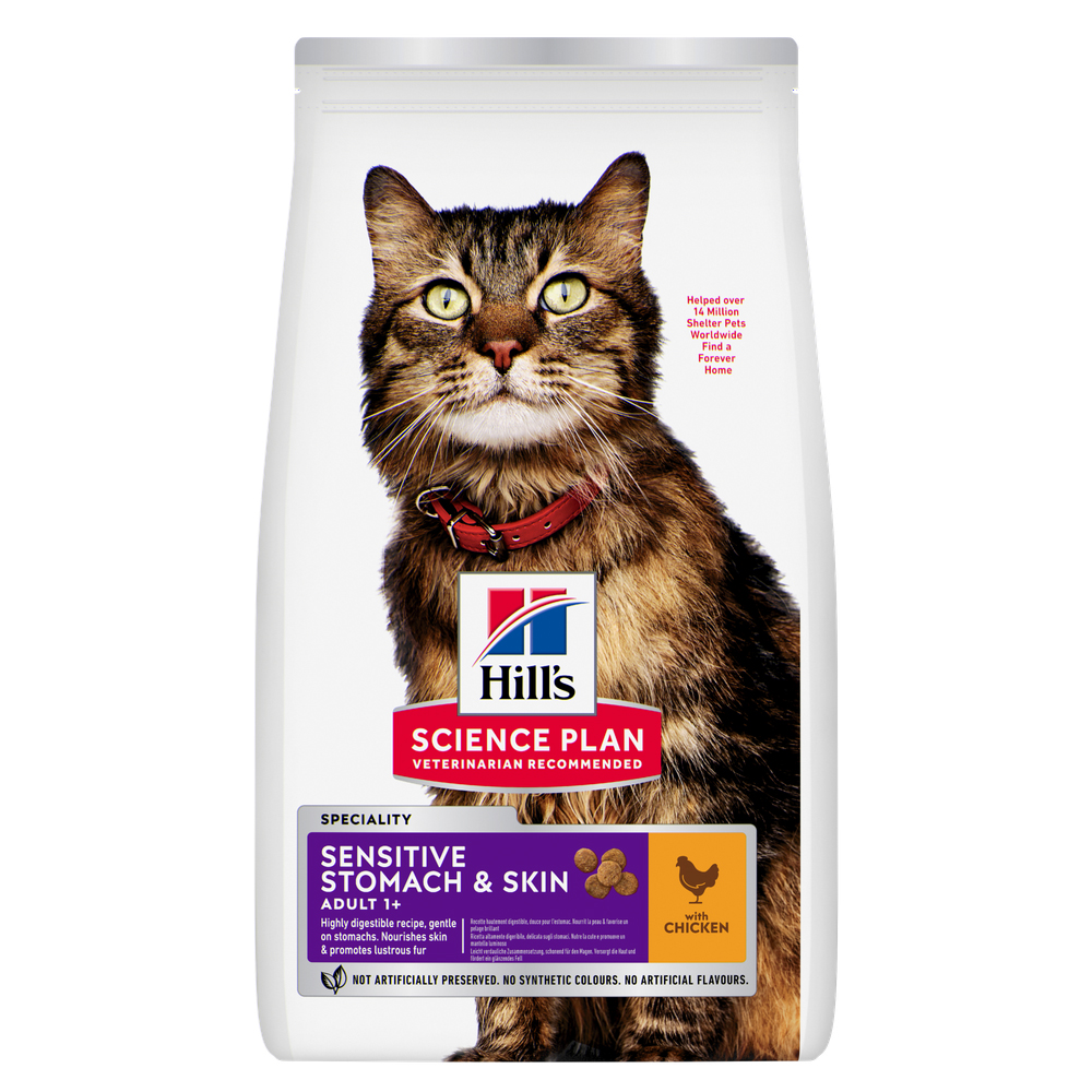 Hill's Science Plan Sensitive Stomach & Skin Adult 1+, kurczak - 3 kg