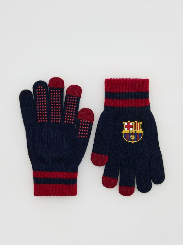 Reserved - Rękawiczki FC BARCELONA - granatowy