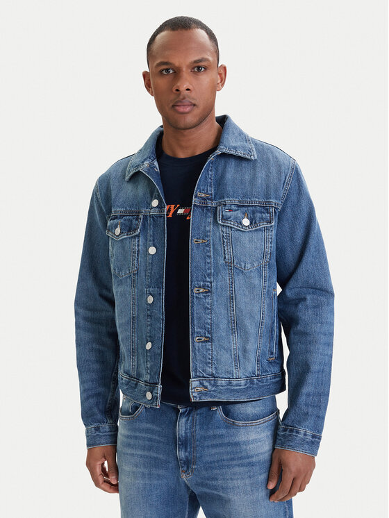 Tommy Jeans Kurtka jeansowa Ryan DM0DM23003 Niebieski Regular Fit