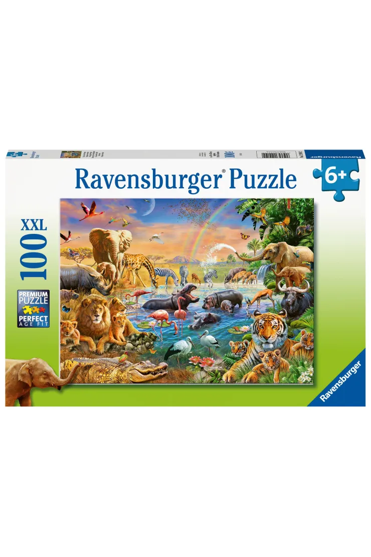 Puzzle 100 el. XXL Studnia w dżungli