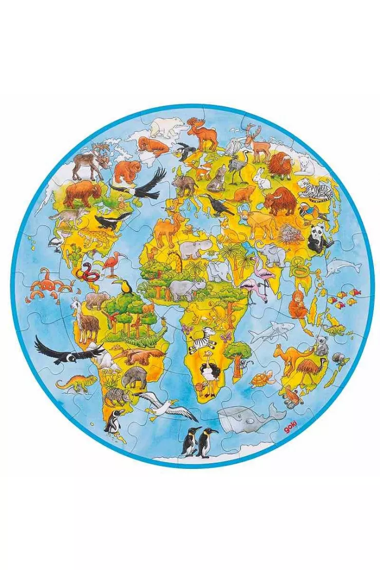 Puzzle okrągłe 49 el. XXL Świat