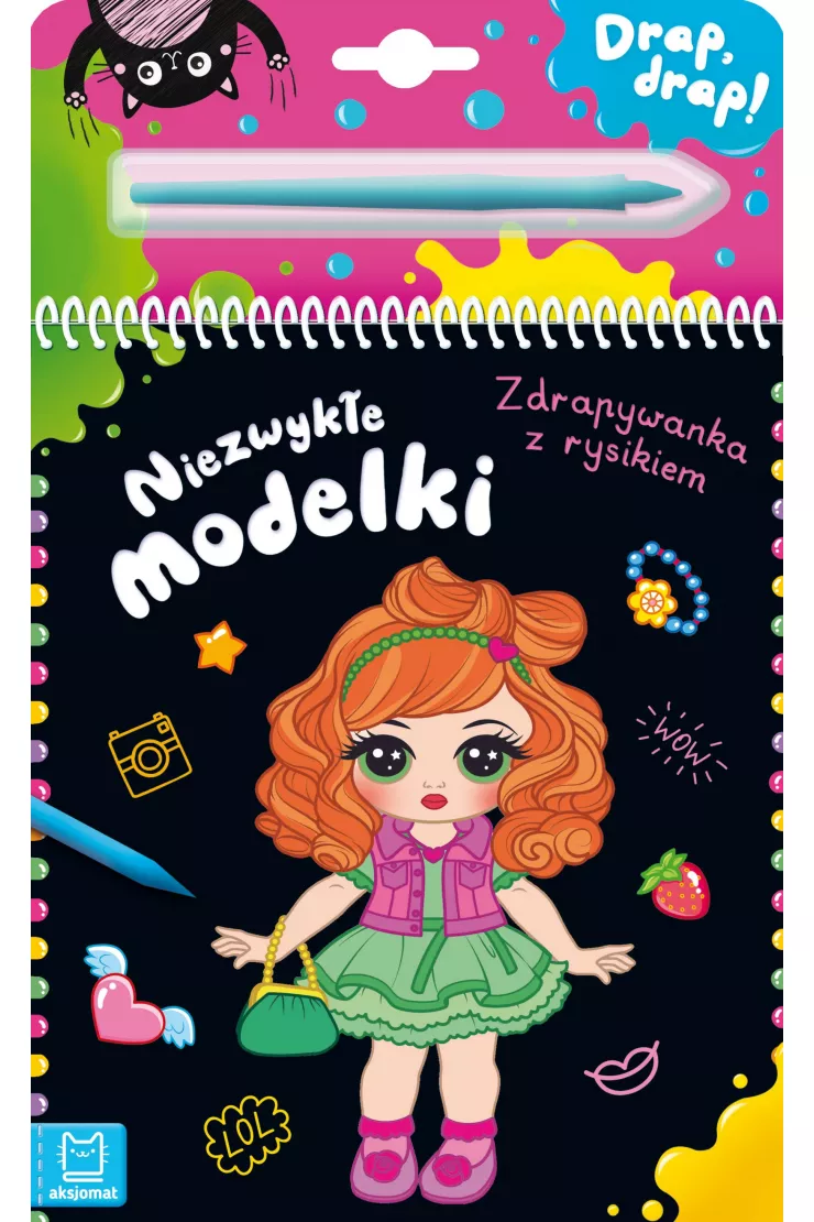 Niezwykłe modelki. Zdrapywanka z rysikiem