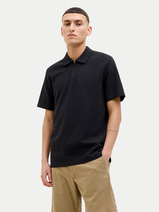 Jack & Jones Polo Benja 12269338 Czarny Regular Fit