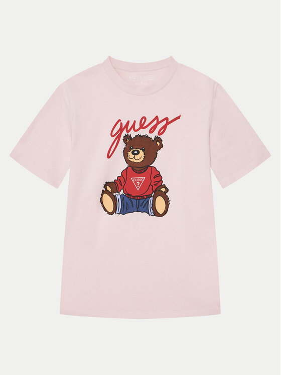 Guess T-Shirt H4BJ06 I3Z14 Różowy Regular Fit