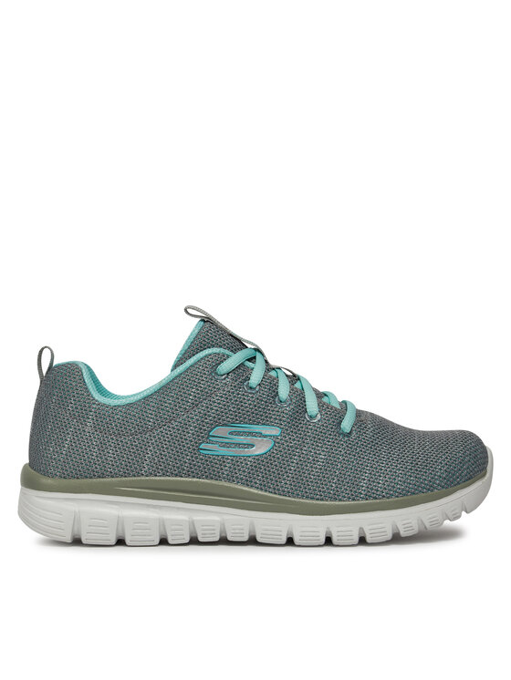Skechers Sneakersy Twisted Fortune 12614/GYMN Szary