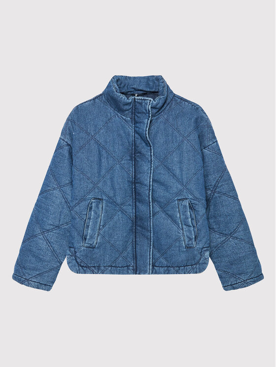 United Colors Of Benetton Kurtka jeansowa 2BDDCN00Q Niebieski Regular Fit