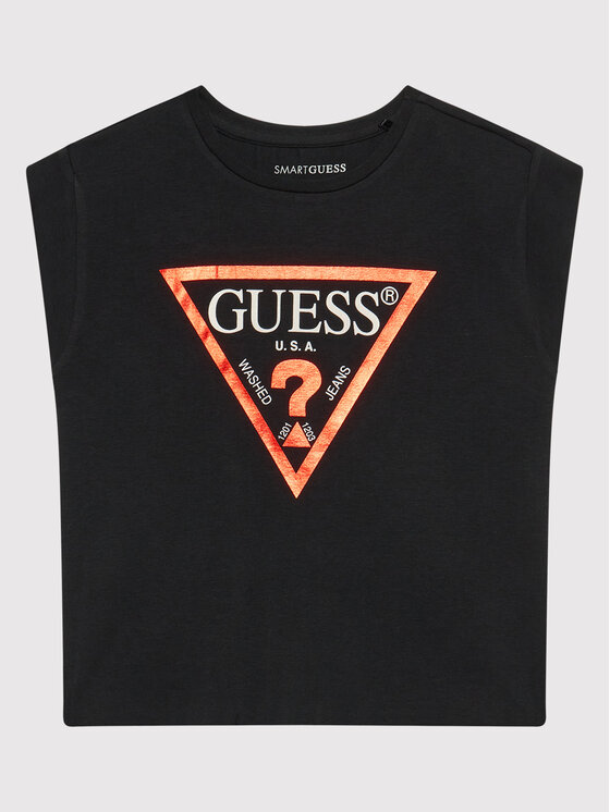 Guess T-Shirt J81I15 J1311 Czarny Regular Fit